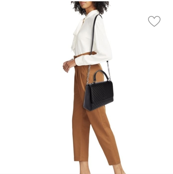 NWT Karl Lagerfeld Charlotte Leather Top Handled Satchel - Picture 17 of 17